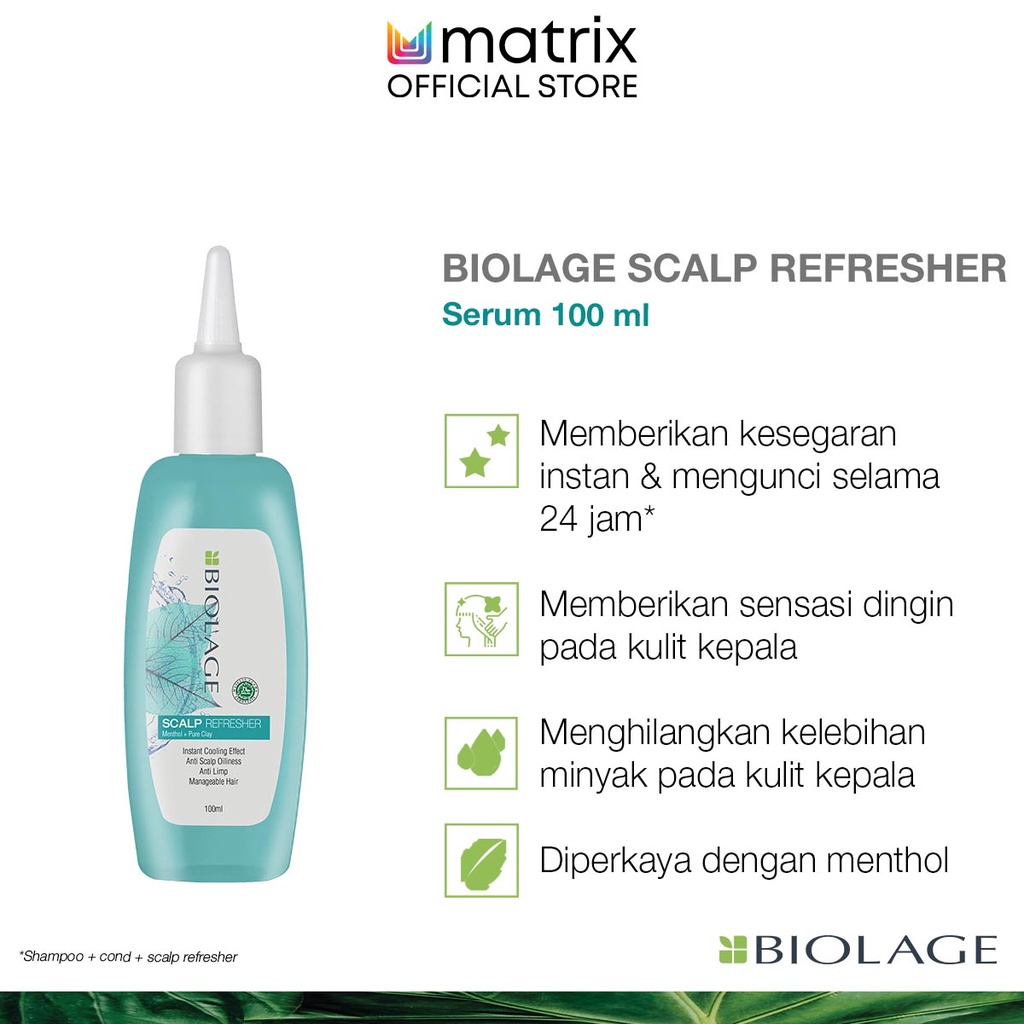 MATRIX Biolage Scalppure Scalp Refresher Hair Serum - Serum Perawatan Pelembab Pelembut Kulit Kepala Berminyak Gatal Rambut Ketombe