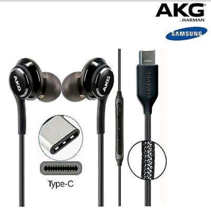 Headset Samsung Type C AKG Earphone Samsung Extra Bass S10 S10+ Note 10 S20 S20+ S21 by samsung AKG