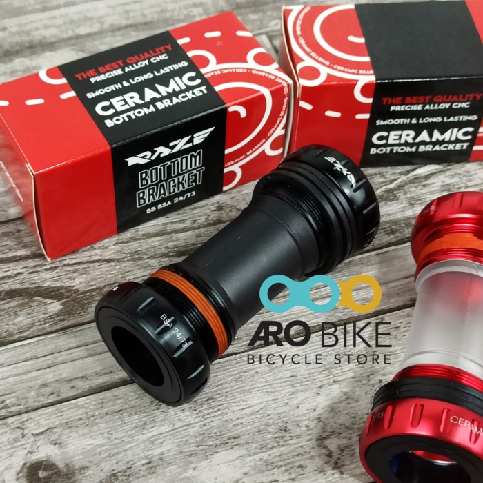 BB BOTTOM BRACKET HT2 HOLLOWTECH CERAMIC RAZE BSA 24/73 CERAMIC - HITAM