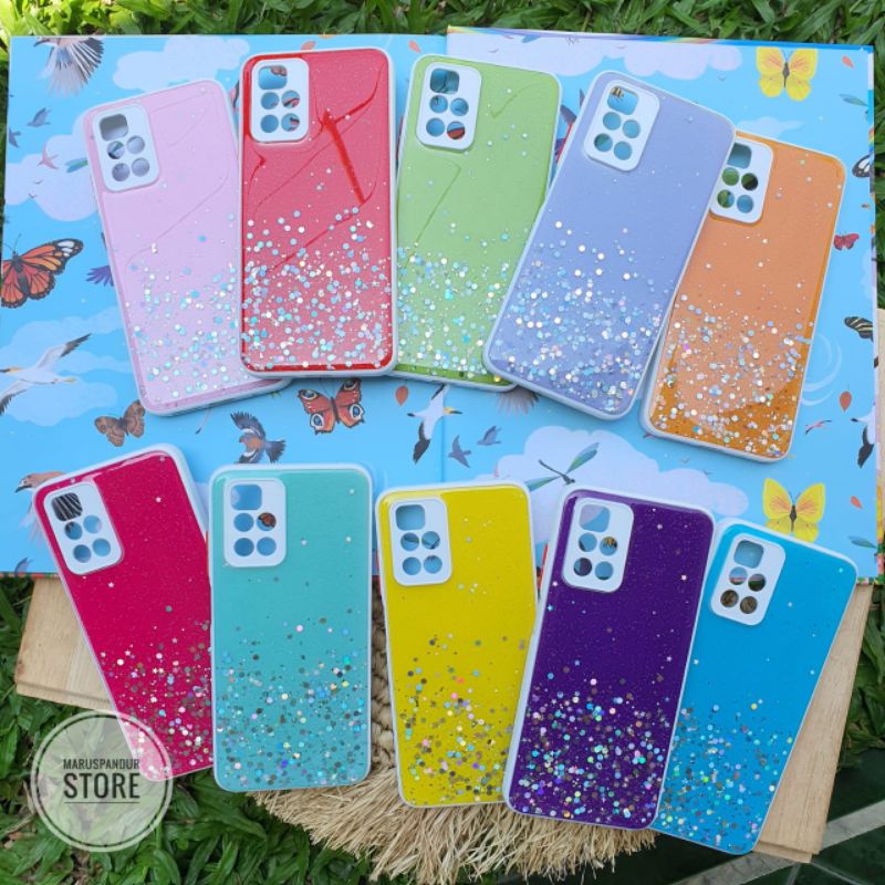 Case Fuze Realme C21Y Star Glitter Candy