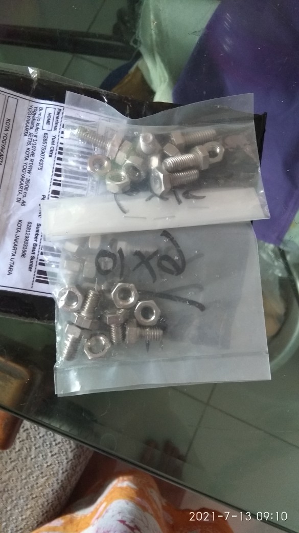 M6x20 Baut Mur Hexagon Stainless 304 Ss Hex 6x20