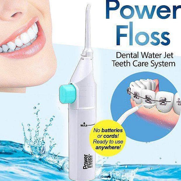 Power Floss Alat Pembersih Karang Gigi Dental Water Jet Pemutih Floos Portable Air Semprot