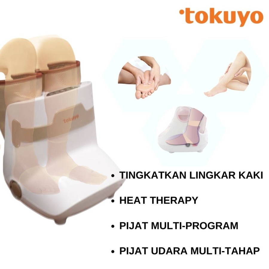 TOKUYO Foot &amp; Boot Massager TF-656 - Alat Mesin Pijat Betis Kaki Elektrik