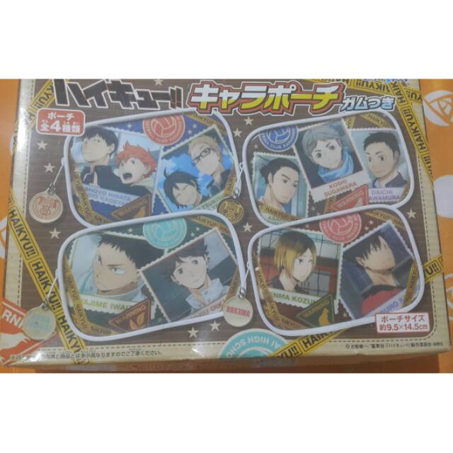 Pouch&gum haikyuu karasuno ver. Sugawara&daichi