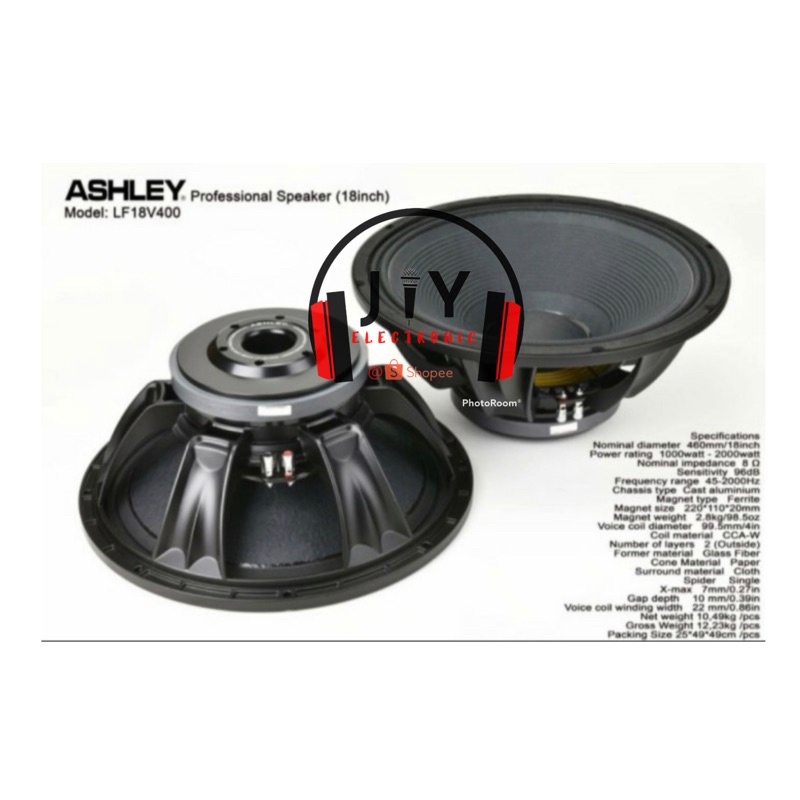 Speaker Ashley 18 inch LF18v400 LF 18v400 Original