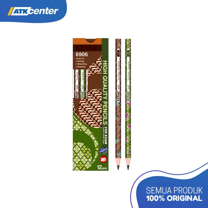 

Pensil 2B Kenko 6906 Batik (isi 3 pcs)