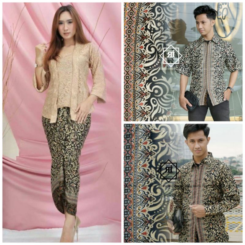 COUPLE KEBAYA MODERN COUPLE KEBAYA KUTUBARU BRUKAT COUPLE KEMEJA BATIK