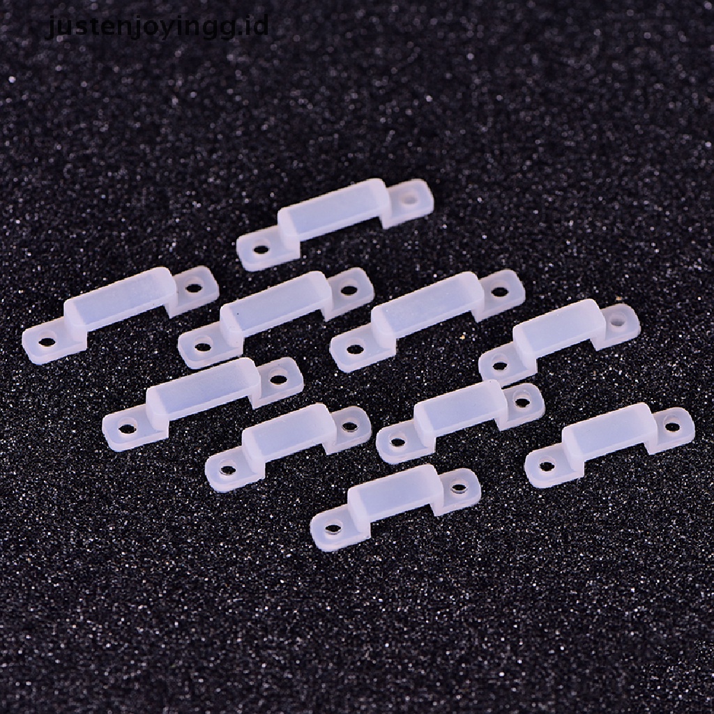 // justenjoyingg.id // 50pcs 10/14mm soft light clamp retaining clips silica gel fixer silicone clip ~