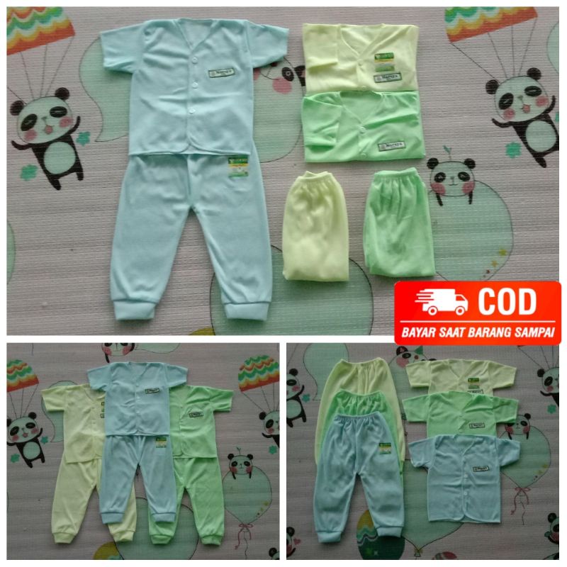 3 Setel Baju Celana Bayi Pendek Neci