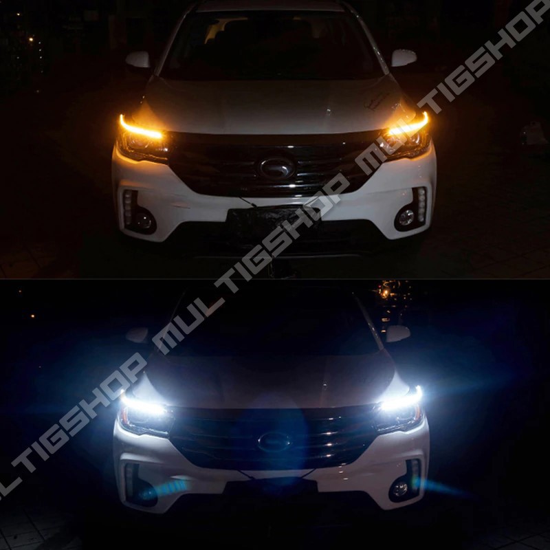 1Set DRL LED Alis 12v 50cm Kristal Sein Running