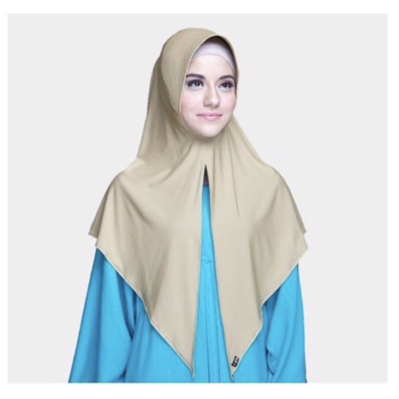 bergo alia HX dan SX  casual zoya hitam ready (pet besar)