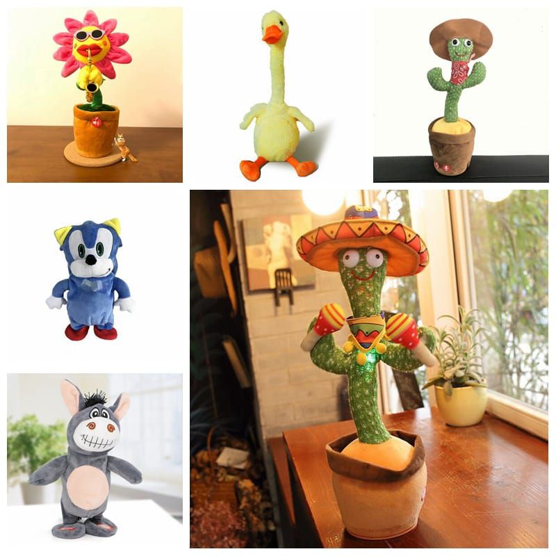 Cactus Toy Boneka Pintar Kaktus Joget Dancing Cactus Toy Joget Joged Dancing