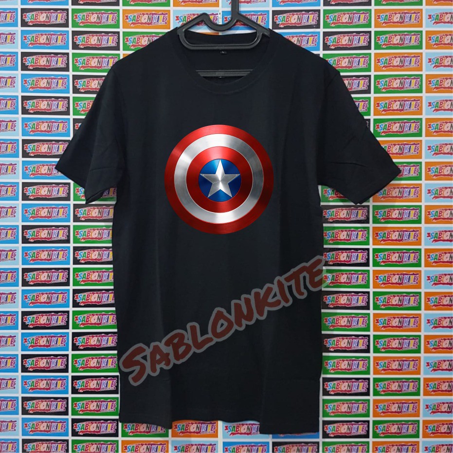 MURAH!!! KAOS CAPTAIN AMERICA1 BAHAN KAOS COMBED 30S