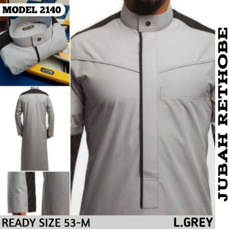 (BISA COD)GAMIS JUBAH PRIA MERK  RETHOBE PREMIUM IMPOR SAUDI ELEGAN DAN MENAWAN