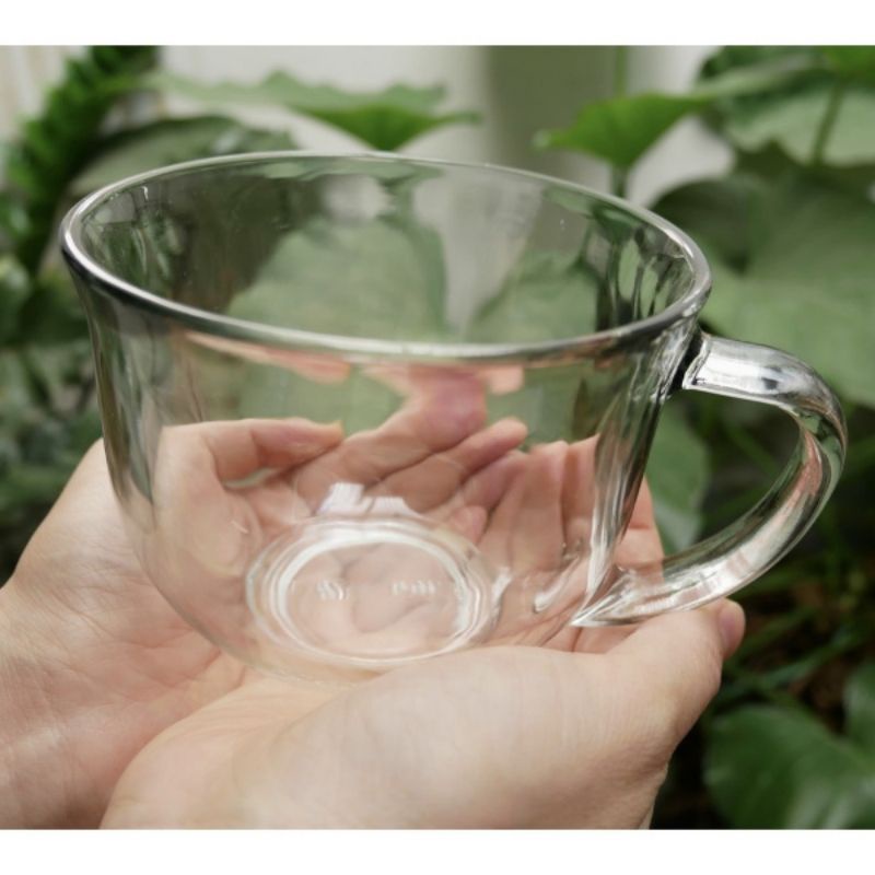 Gelas Jumbo Gelas Cangkir Gelas Kaca Mug Kaca Mug Bubur Mug Modern Breakfast Jumbo Asm-18