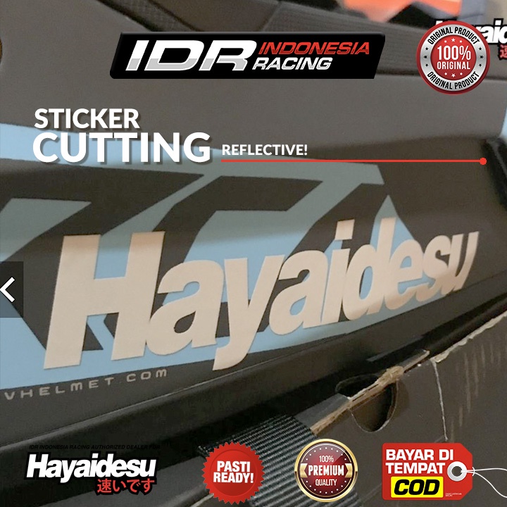 Hayaidesu Logo Cutting Stiker Sticker Reflective Refleksi