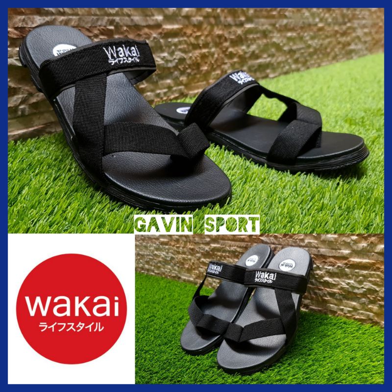 WAKAI SANDAL SELOP GUNUNG PRIA SENDAL OUTDOOR SLIDE COWOK SANDAL CASUAL LAKI-LAKI TERLARIS PROMO