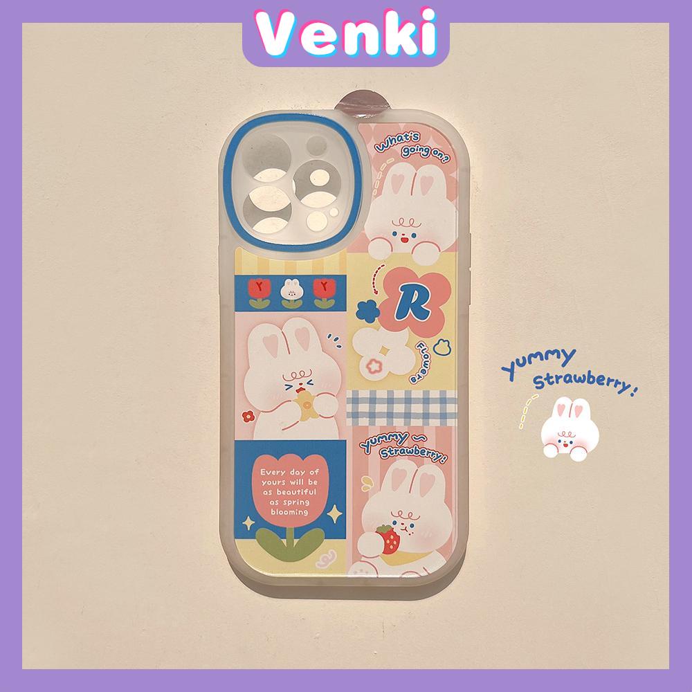 iPhone Case Silicone Soft Case Clear Case TPU Airbag Shockproof Full Coverage Protection Camera Cute Rabbit For iPhone 13 Pro Max iPhone 12 Pro Max iPhone 11 iPhone 7 Plus