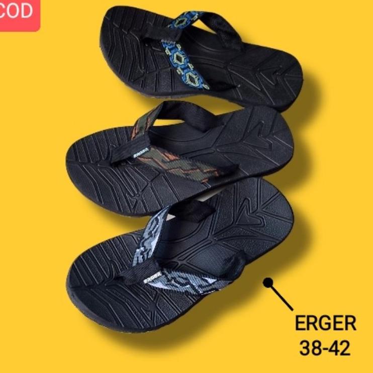 EUB Sandal Jepit Gunung Remaja Pria Erger Original Sendal Cowok Kasual Size 38-42 ➩ (Dijual Murah)