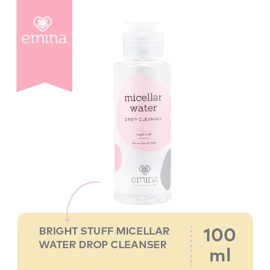 TERLARIS!! Emina Micellar Water Drop Cleanser Bright Stuff 100 ml