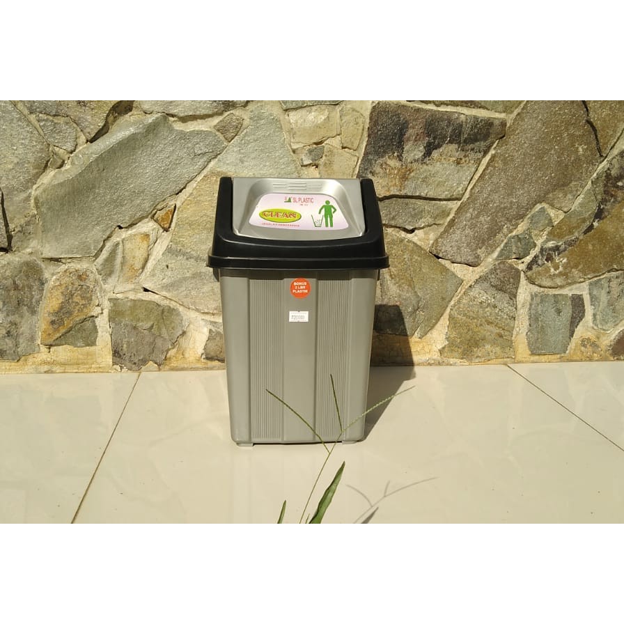 Jual Kotak Tong Tempat Sampah Plastik Tutup Goyang 5l 5 Liter Sl Plastic Shopee Indonesia 8869