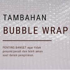 

Bubble Wrap (tambahan pengaman packing)