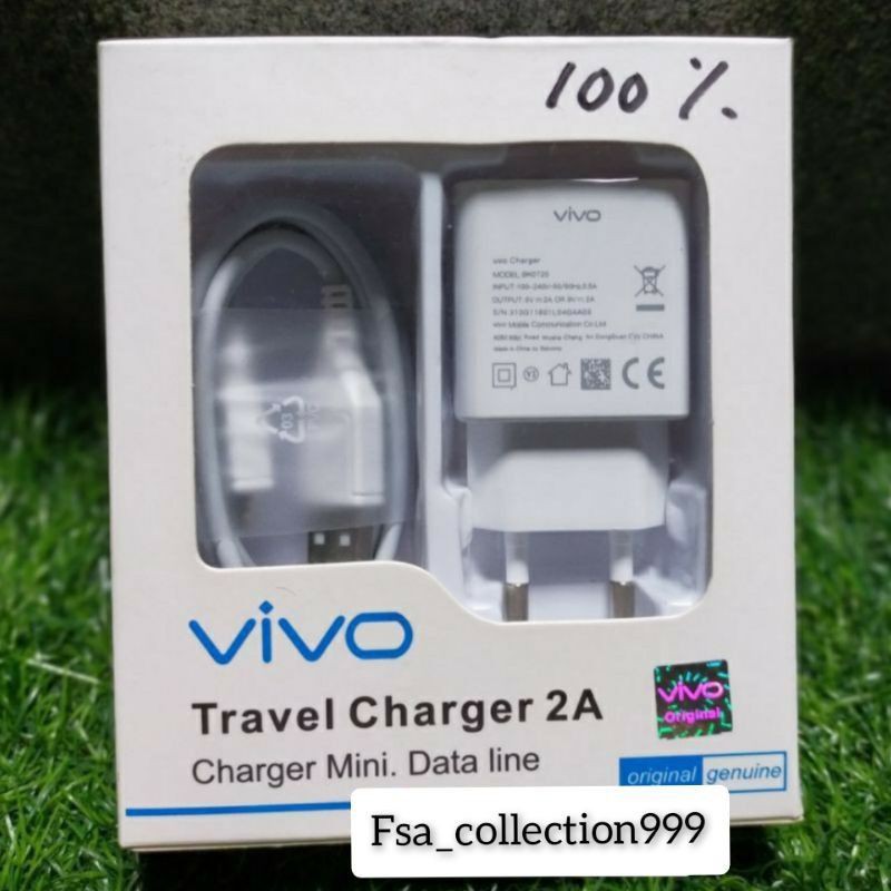 Charger/Tc Vivo Fast Charging Original VIVO Y12 V15 Y15 Y17 Y91 Y93 Y95 Micro USB Fast Charging 2A