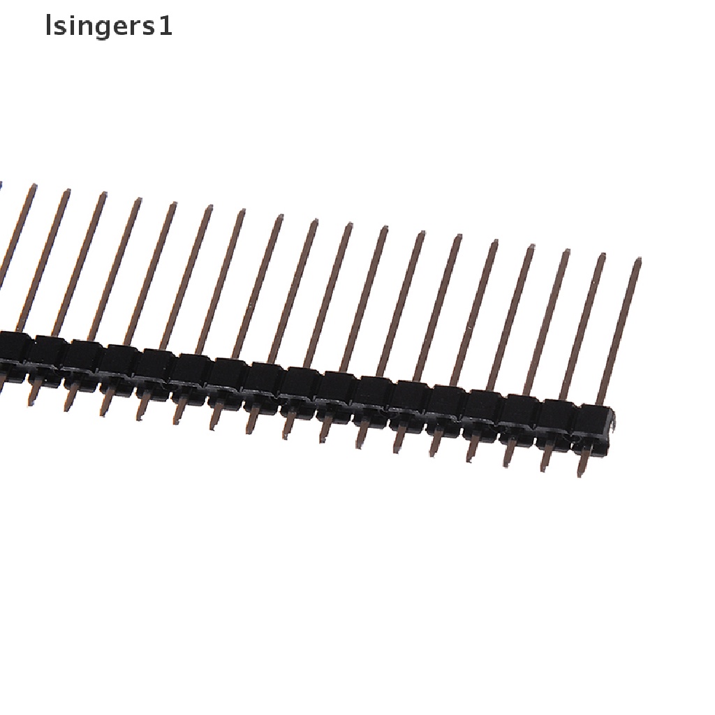 (lsingers1) 10pcs header pin Satu Baris 1x40 40 pin 2.54mm 1x40 Tinggi Panjang