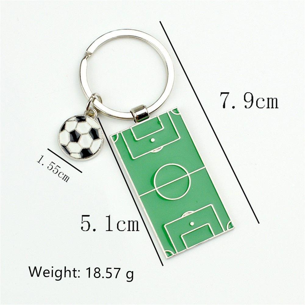 Hadiah Gantungan Kunci Sepak Bola Medan Nanas Souvenir Olahraga Liontin Alloy Football Car Key Holder