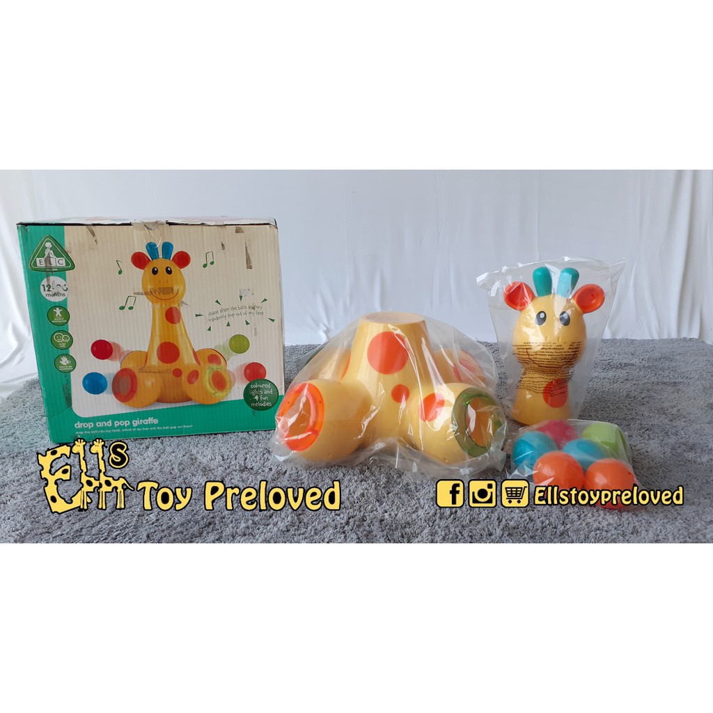 ELC Drop and pop giraffe Mainan anak