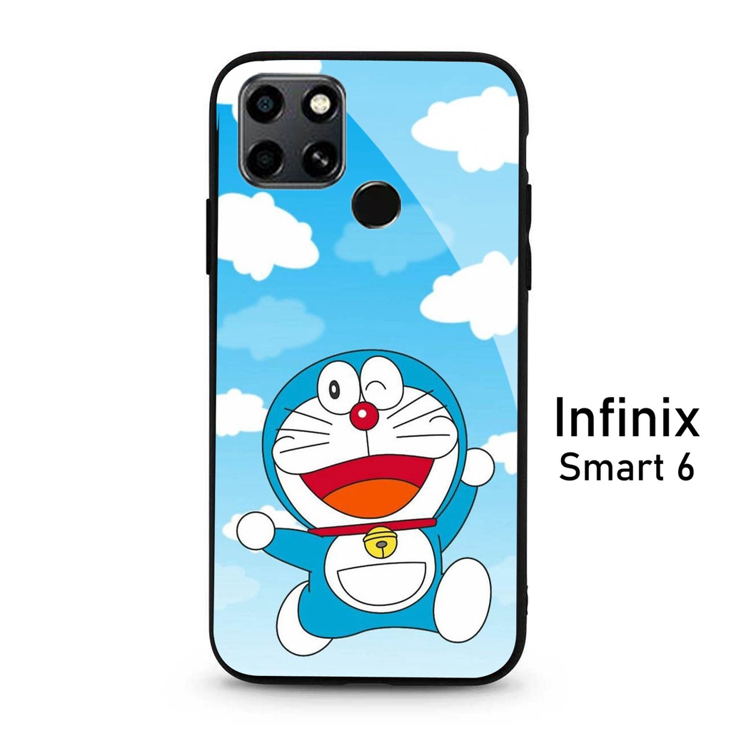 Case Infinix  Smart 6 - Softcase Glass Kaca Infinix Smart 6 - A09 - Case Hp Infinix Smart 6 - Casing