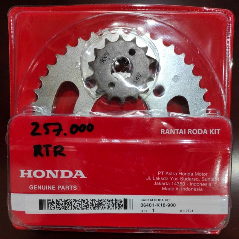 Gear Set Verza Original AHM 06401-K18-900