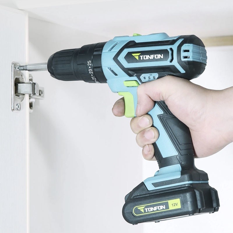 Bor Listrik Wireless Electric Cordless Power Drill Bor Listrik 12V Termurah