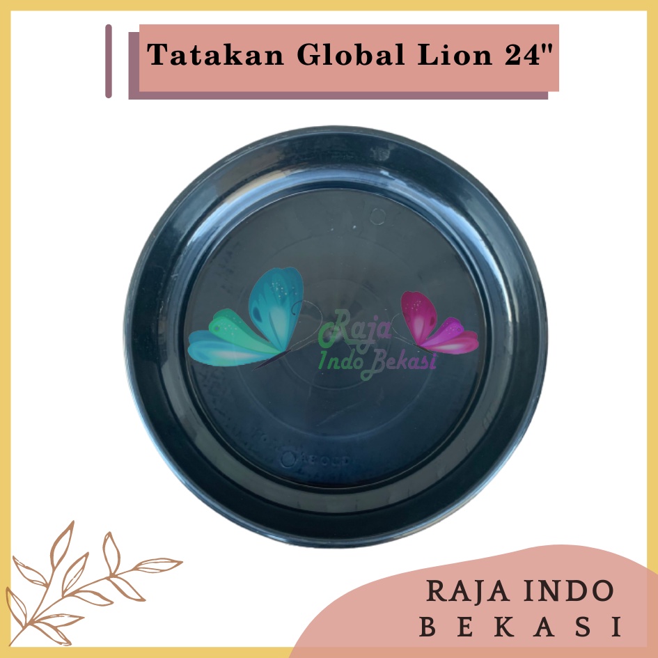 Termurah Tatakan Pot Hitam Global Lion 60 cm 24 inch Tatakan Pot Bunga 30 Panjang Besi 40 Kayu 25 20 Kotak-TATAKAN 24&quot; (24inc /50cm) alas pot besar untuk pot ukuran 50 - 70