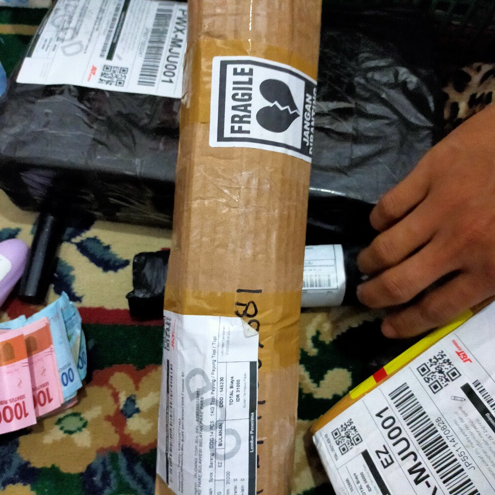 Cod 14 Pcs = 1kg Topi Payung / Payung Topi / Topi Mancing Umbrella Funny Hat