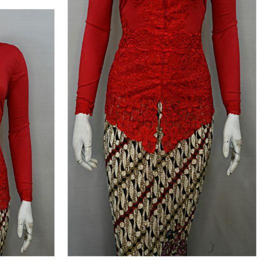 ➧ Indah KEBAYA ENCIM MODERN LENGAN PANJANG BORDIR SENADA KATUN STRETCH KEBAYA WISUDA KEBAYA KATUN KE