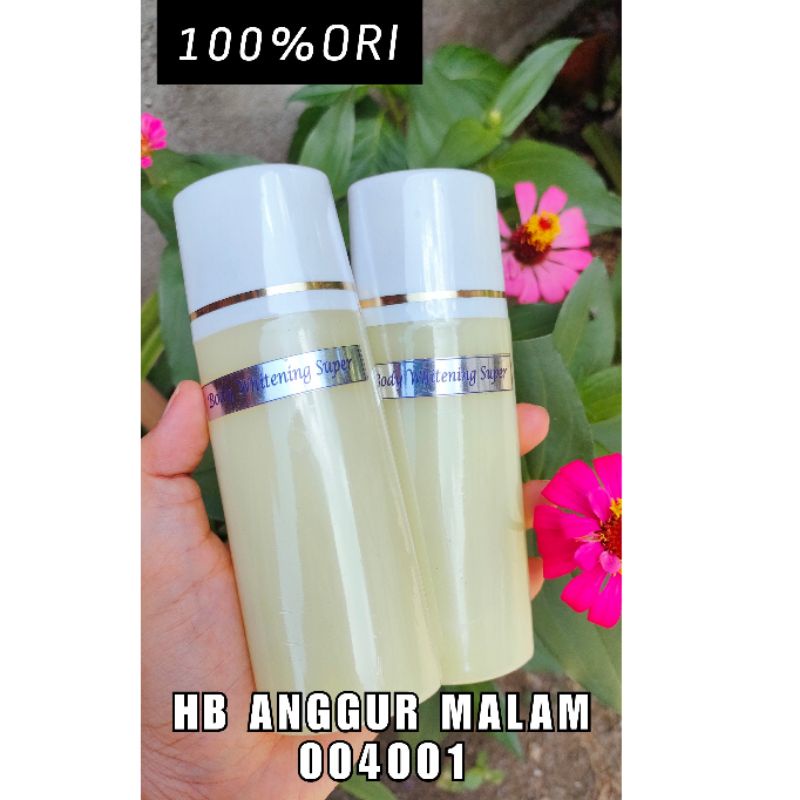 HB anggur 004001/Hb malam klobe/Body whitening super/Hb dosis tinggi/Original