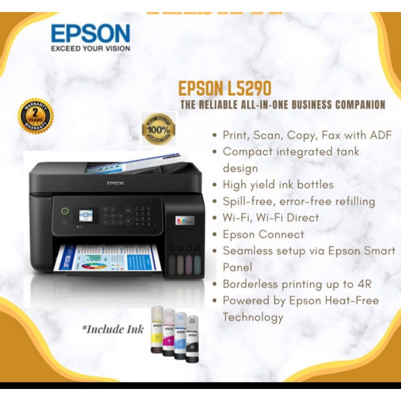 printer epson L5290 pengganti epson L5190 garansi resmi