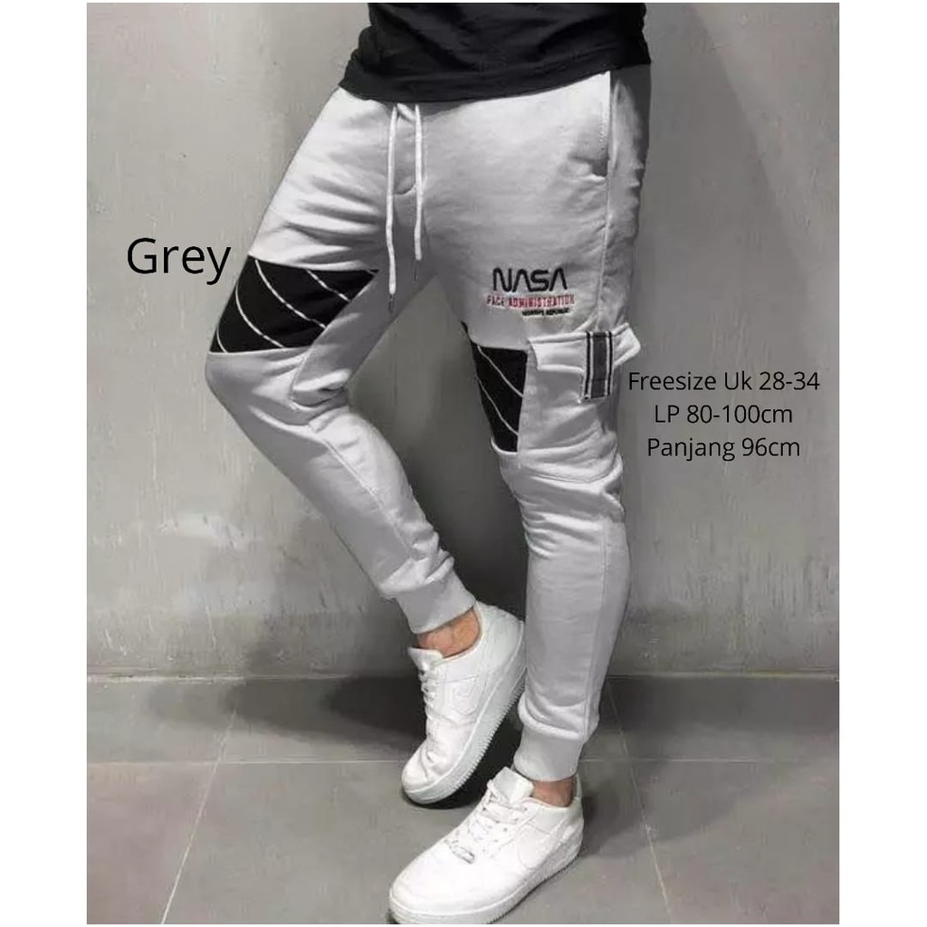 KIYOWO-Celana Jogger Pria Panjang SweatPants Pria jogger Pants Nasa Pantai Training Santai Cowok original