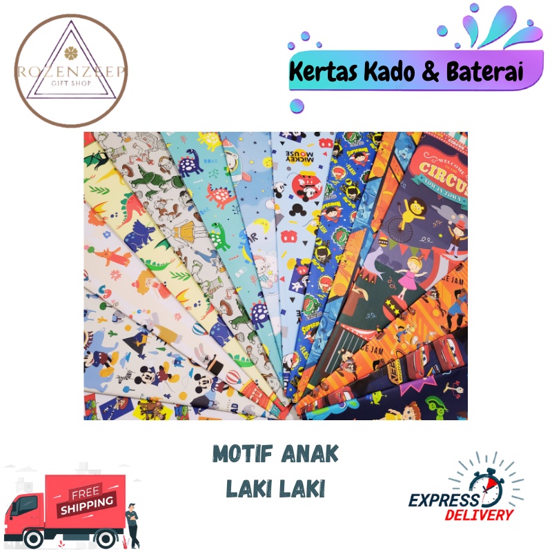 

Tambah Bungkus Kertas Kado dan Baterai untuk Mainan