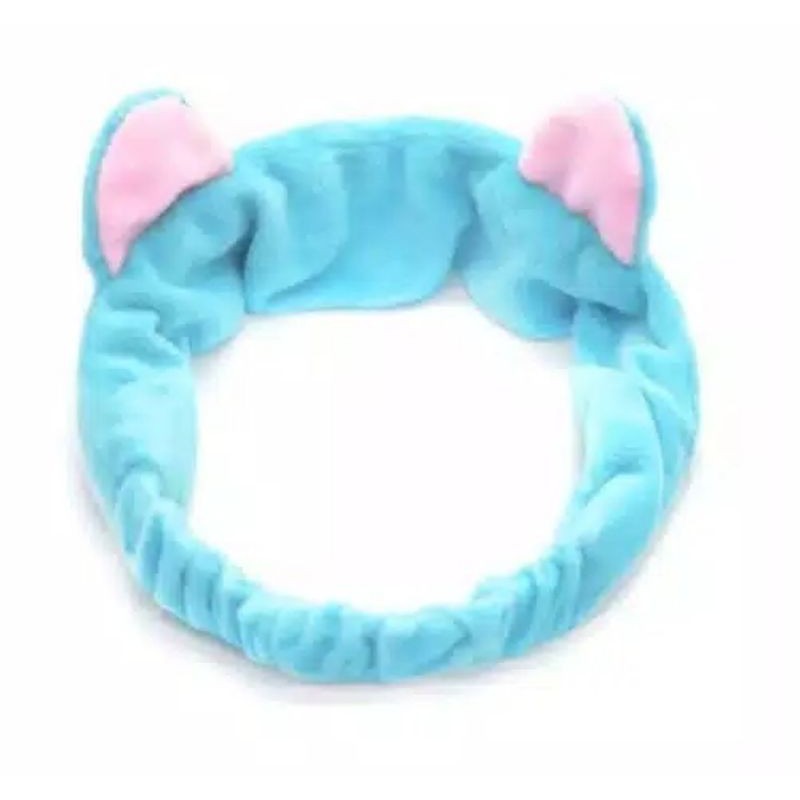 Bando Kucing Bandana Bludru Masker Mandi Cuci Handuk Headband Hat Cat Bando Mandi