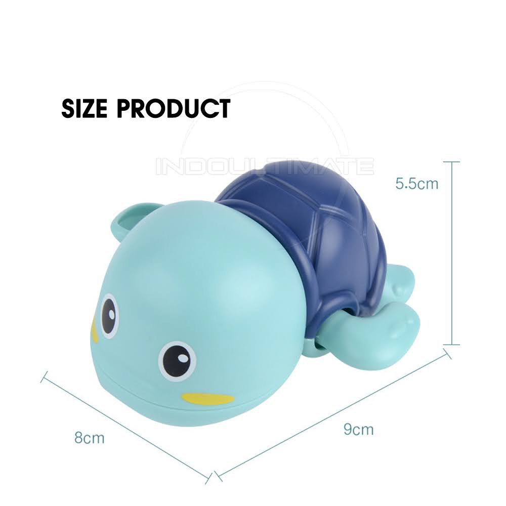 Mainan Mandi Anak Bayi Bentuk Kura-kura Berenang TO-C15 Mainan Mandi Penyu Kecil Berenang dalam Air-6