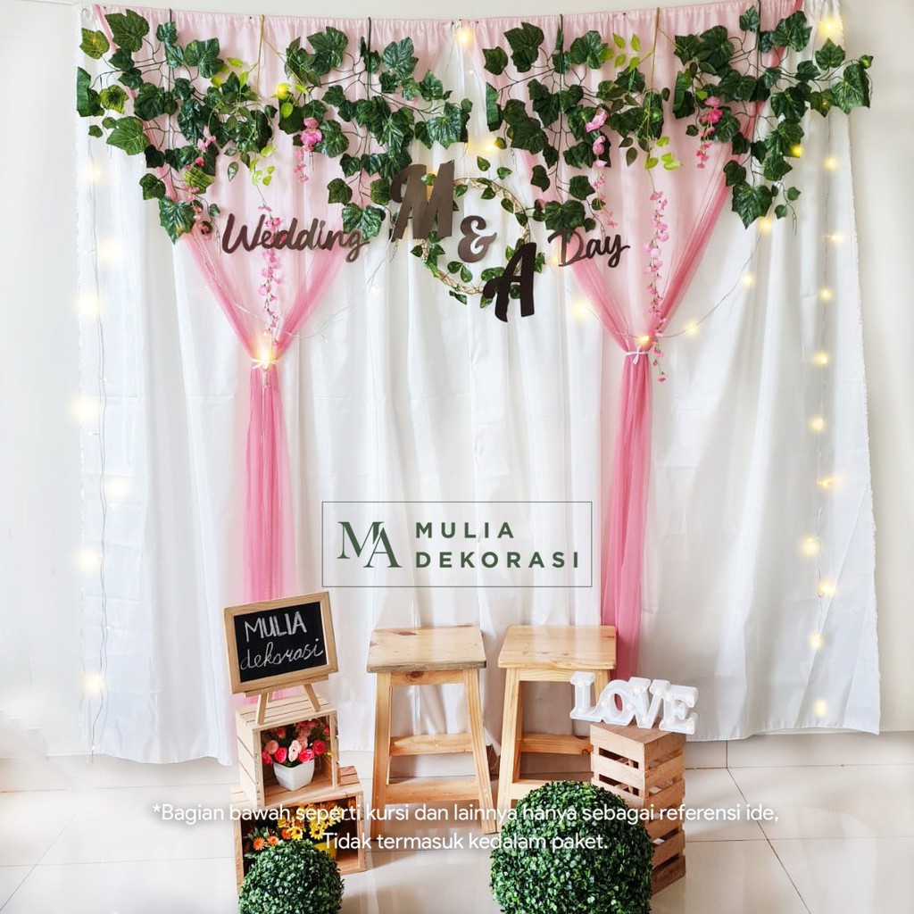 Dekorasi Backdrop Lamaran Nikahan Syukuran Aqiqah Khitan Background Backdrop Paket S