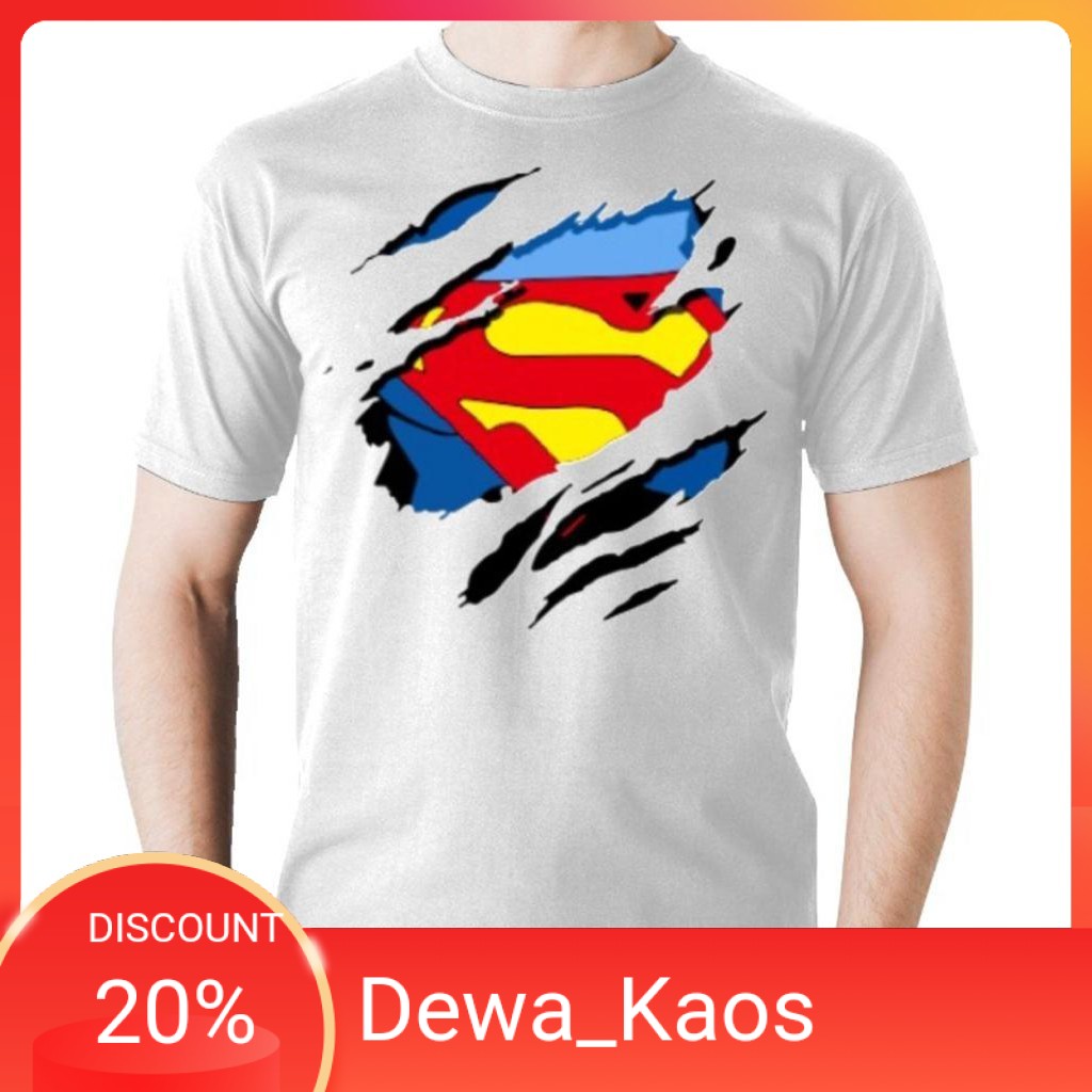 KAOS KEREN SUPERRMANN CAKAR / KAOS KEREN PRIA / KAOS KEREN DISTRO / KAOS KEREN SUPERHERO
