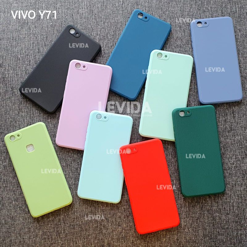 Vivo Y71 Vivo V19 Macaron Square Softcase Candy Macaron / Case Square Edge Vivo Y71 Vivo V19
