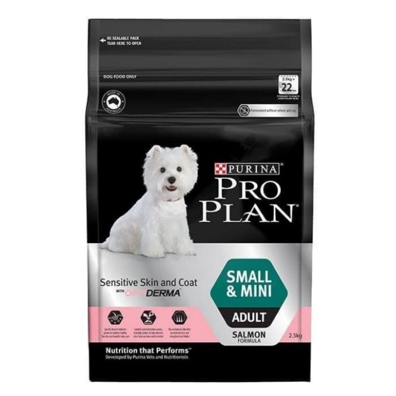 proplan sensitive skin coat small&amp;mini adult 2,5kg