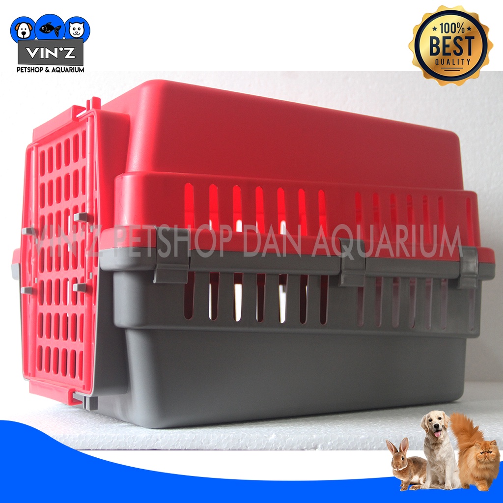 Pet Cargo Pet Carrier Tas Hewan Kucing Anjing Kelinci Ukuran M