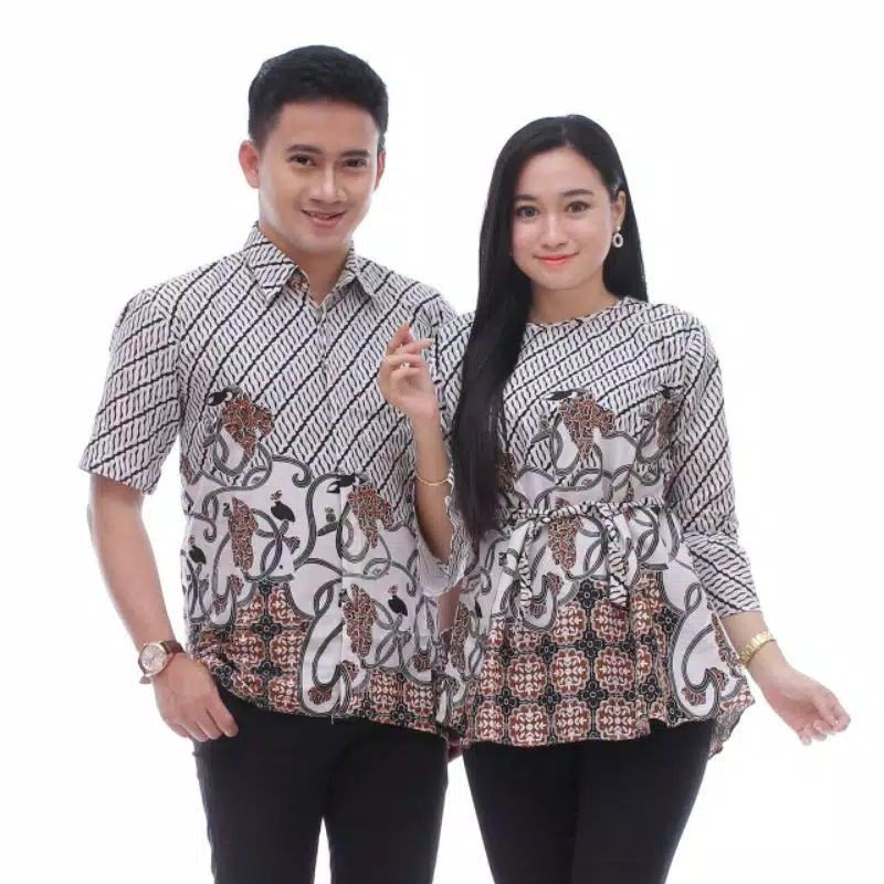 BAJU BATIK WANITA MODERN MONALISA GENES M,L,XL asli PEKALONGAN