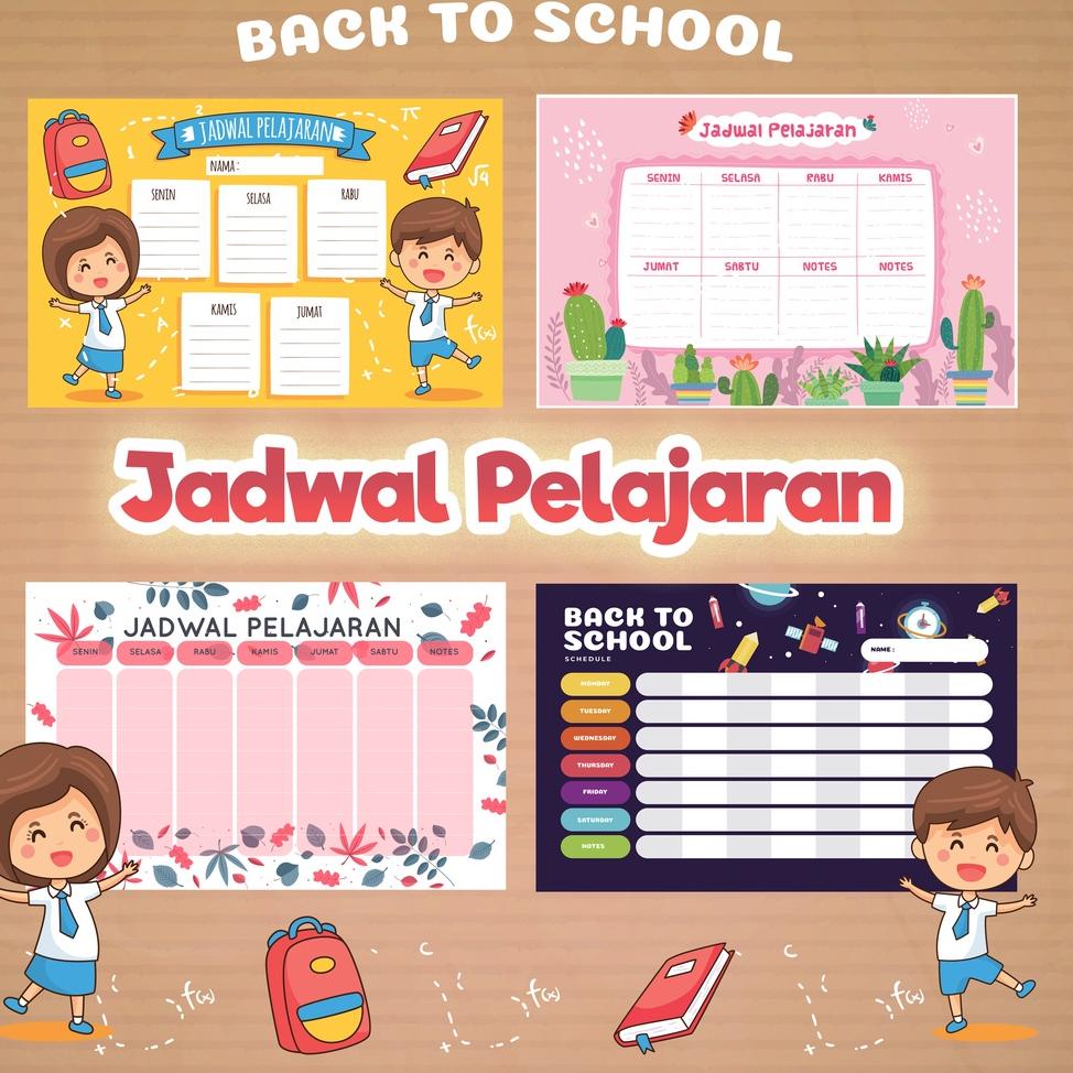 

(M1S9) ☆ POSTER CLEAN WIPE JADWAL PELAJARAN SEKOLAH ANAK //Paling@popular