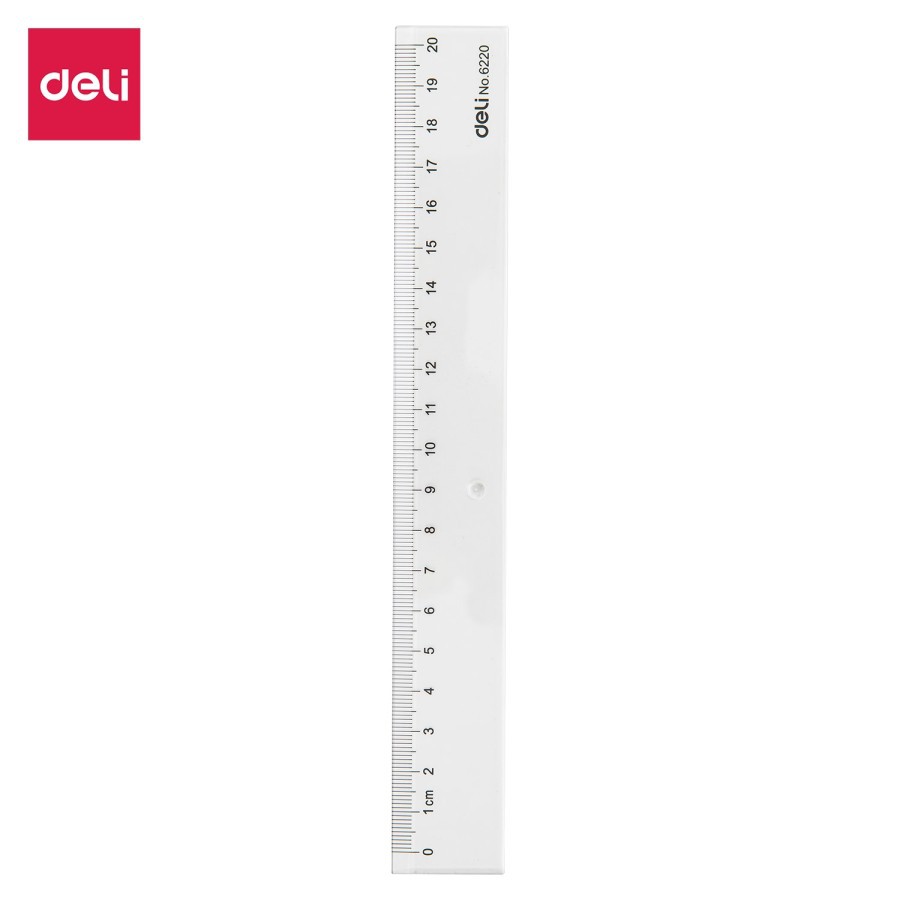 

Deli Ruler 20 cm 6220 / Penggaris Mistar Plastik 20 cm